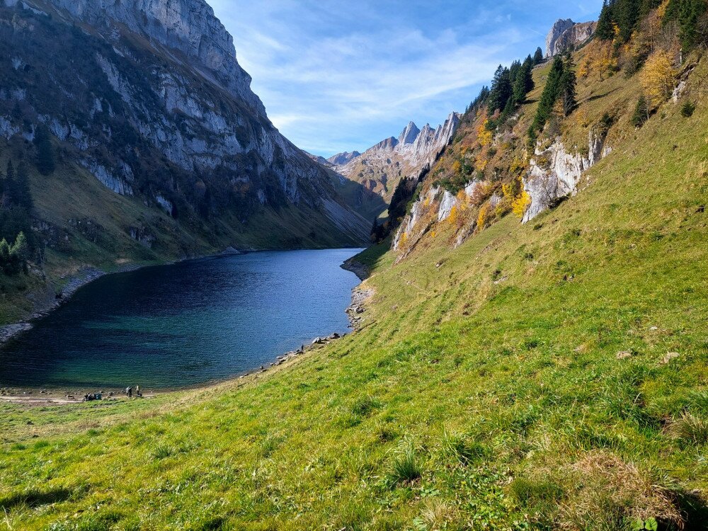 ​A Fählensee az Appenzelli-Alpokban