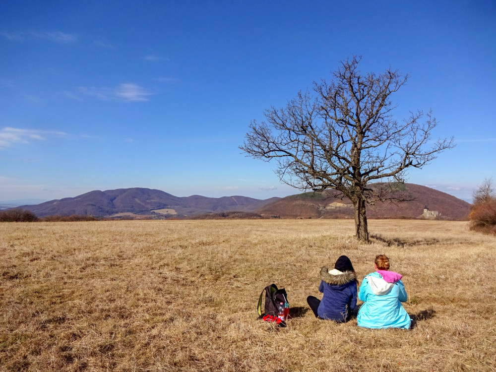 A Medves-fennsík, háttérben a Karancs, a Sátoros és a Somoskői vár FOTO Konfár Tibor