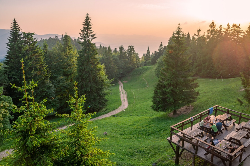 A Suchy-menedékház panorámaterasza