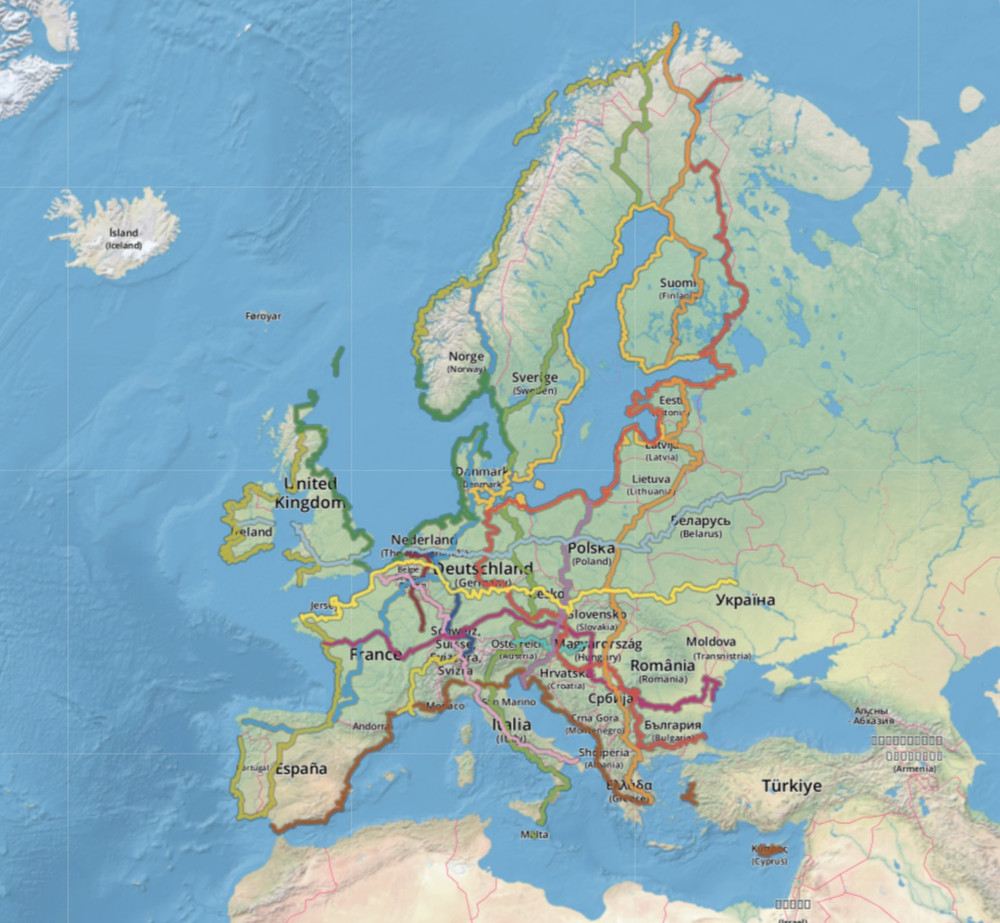 terkep_europa FORRAS eurovelo.com