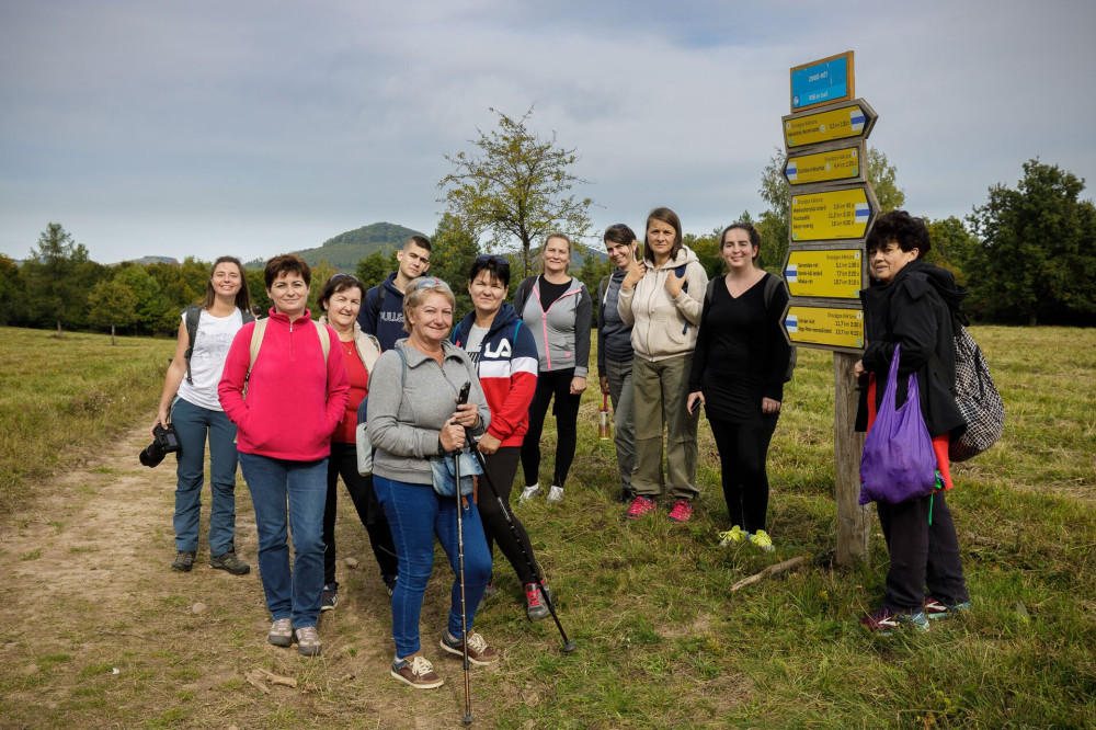 Túrázók a Zemplénben a Kéktúrázás napján